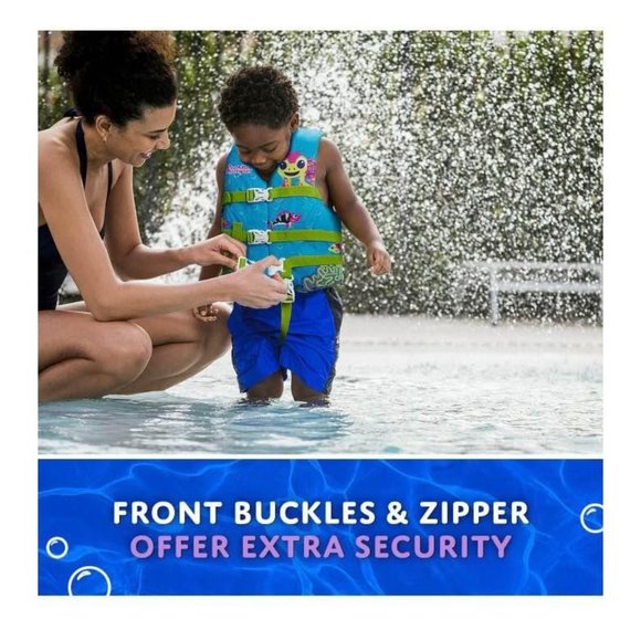 Stearns Original Puddle Jumper Color Changing 30-50 Pounds Blue Green - Picture 5 of 6